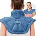 MORLIDEN Microwavable Neck Wrap Warmer&amp;Shoulder Weighted Hot Cold Compress