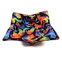 Microwave Bowl Holder with Bright Rainbow Cats - Cotton Bowl Cozy