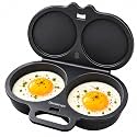 Microwave Egg Cooker Dual Cup Boiled Egg Maker Kitchen Tool