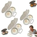 Microwave Egg Poacher, Poached Egg Cooker Microwave, Dual Cavity Eggs Poacher with Easy-Clean Design, Quick Cooking Tool for Breakfast, Brunch, and Everyday Meals (3PCS-C)