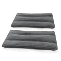 Microwave Heating Pad 6 x 12 Heating Pad Microwave, Microwave Bean Bag Heating Pad for Neck and Shoulders, Moist Heat Pack Pillow Warm Compress for Muscles, Joints, Abdomen (Dark Gray) - 2 Pack