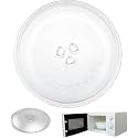 Microwave Oven Glass Turntable Rotating Plate Tray Compatible with All 20 L Model - Round Heat Resistant Replacement Plate for Even Cooking and Smooth Rotation (9.5 Inch) (NOT for Samsung ONLY)