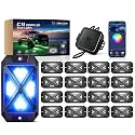 MICTUNING C4+ RGBW Rock Lights, 16-Pod 360° 4-Sided Ultra Bright Pure Color