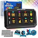 MICTUNING P1B RGB 8 Gang Switch Panel with Toggle Momentary Flash Strobe