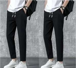 Micus Solid Men Black Track Pants