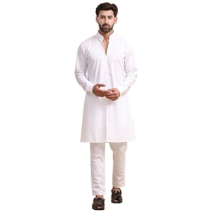 MIDAV Mens Cotton Poplin Kurta for Festivals
