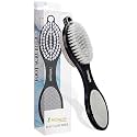 Midazzle 4 in 1 Feet Pedicure Tools with Foot Scrubber, Pumice Stone, Foot Rasp and Black Emery for Home Foot Care, Soft Care | Foot File Callus Remover - Multi Purpose Pedicure & Manicure Tool (MIFF5202)