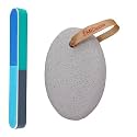 Midazzle Nail File and Buffer Set, 7-Way Manicure and Pedicure Tool with Pumice Stone, Oval Shape, Set of 2