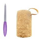 Midazzle Nail Filer with Organic Loofah, Long, Set of 2