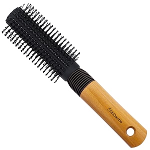 midazzle premium round hair brush  styling detangling and grooming hair bursh for men and women  straightens amp detangles curly hairs  reduces hair breakage and promotes hair growth  best hair brush for all hair types mihb0037