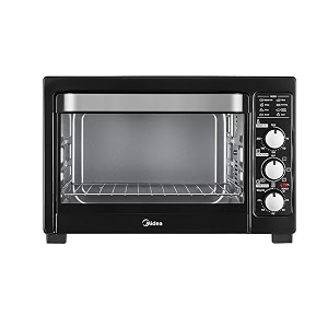 midea meo-40bgy1 40 liter oven toaster and grill with 4 heating mode black