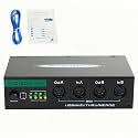 MIDI Interface, USB MIDI Interface, 4 IN/ 4 OUT MIDI Thru Box with 2 IN/ 4 OUT MIDI Merge for Music Recording Composing Streaming Podcasting Plug-n-Play