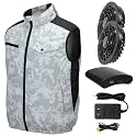 MIDIAN Air Conditioning Vest 30V High-Power Fans 20000mAh Battery Cooling Workwear for Hot Summer Outdoor & Industrial Use