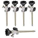 Midline Valve 62121G-OM-5 Anti-Siphon Sillcock Frost Free Outdoor Faucet with Vacuum Breaker 1/2 in. PEX A x 3/4 in. Hose Bib, 12 in. Long (5 Pack), Chrome