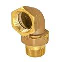 Midline Valve 6I436 Elbow Pipe Fitting for Hydronic Heating Applications; 1-1/4 in. FIP x Male Union; Brass