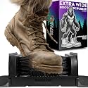 Midnight Black Boot Scrubber - Outdoor Shoe Scraper Brush - No Mount Shoe Cleaner - Sasquatch Sized