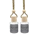 Midnight Black Ice Air Freshener Hanging, Long Lasting Essential Oil Diffuser for Car, 2 Pack Fragrance, Reusable Glass Bottle Car Freshener, Made in USA Simplee &amp; Co