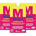 Midol Complete Menstrual Pain Relief Caplets with Acetaminophen for Period Cramps, and Menstrual Symptom Relief - 40 Count (Pack of 3) (Packaging May Vary)