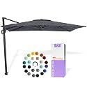 Midtown Umbrellas Grande Square - 9 x 9 Ft Cantilever Umbrella
