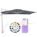 Midtown Umbrellas Grande Square - 9 x 9 Ft Cantilever Umbrella