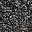 Midwest Hearth Decorative Black Pebbles for Plants &amp; Vase Filler | Polished Natural Stones | 3/8" Size (10-lb Bag)