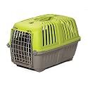 MidWest Homes for Pets Spree Travel Carrier - Hard-Sided Dog & Cat Carrier, Small Pet Travel Crate with Handle, Ventilated Design, Easy Assembly, 22-Inch, Blue