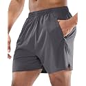 MIER Men's 5 Inch Inseam Running Shorts, Quick-Dry with Pockets