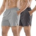 MIER Men's 5 Inch Inseam Running Shorts, Quick-Dry with Pockets