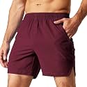MIER Men's 5 Inch Inseam Running Shorts, Quick-Dry with Pockets