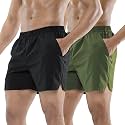 MIER Men's 5 Inch Inseam Running Shorts, Quick-Dry with Pockets