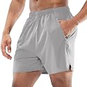 MIER Men's 5 Inch Inseam Running Shorts, Quick-Dry with Pockets