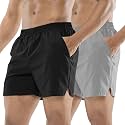 MIER Men's 5 Inch Inseam Running Shorts, Quick-Dry with Pockets