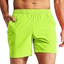 MIER Men's Workout Running Shorts Lightweight Active 5 Inches Shorts with Pockets, Quick Dry, Breathable