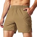 MIER Men's Workout Running Shorts Lightweight Active 5 Inches Shorts with Pockets, Quick Dry, Breathable