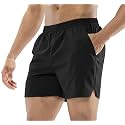 MIER Men's Workout Running Shorts Lightweight Active 5 Inches Shorts with Pockets, Quick Dry, Breathable