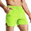 MIER Men's Workout Running Shorts Lightweight Active 5 Inches Shorts with Pockets, Quick Dry, Breathable