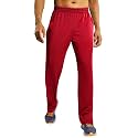 MIER Mens Ankle Zip Sweatpants, Soccer Warm-up Track Pants with Pockets