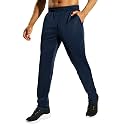 MIER Mens Ankle Zip Sweatpants, Soccer Warm-up Track Pants with Pockets