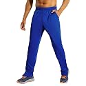 MIER Mens Ankle Zip Sweatpants, Soccer Warm-up Track Pants with Pockets