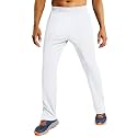 MIER Mens Ankle Zip Sweatpants, Soccer Warm-up Track Pants with Pockets