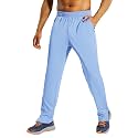 MIER Mens Ankle Zip Sweatpants, Soccer Warm-up Track Pants with Pockets