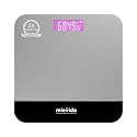 Mievida Fit F9 Digital Body Weight Scale - Large Backlight LCD, 6mm Tempered Glass, Strain Gauge Sensor, Low Battery & Room Temperature Indicator, Weight check machine