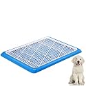 Mifoci 2 Pcs Dog Potty Tray, Mesh Puppy Training Pad, 25.6 x 18.9 Inch, Blue