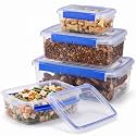Mifoci 4 Pcs Airtight Dog Treat Container 2/4/6.5/12 Lbs Storage with Lids