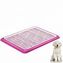 Mifoci Dog Pee Pad Holder Potty Tray Portable Dog Litter Box Toilet Training for Indoor Outdoor Small Medium Large Pet Puppy(Pink,25.59 x 18.9 Inches,2 Pcs)