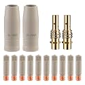 MIG Welding Tips Non-Stick Coated Ceramic Nozzle .035" Kit