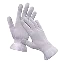 MIG4U Moisturizing Beauty Gloves Touchscreen Overnight Sleeping Glove for Women Dry Hands, Nighttime Lotion, Eczema, SPA, Cosmetic Treatment, Grey Purple 1 Pairs Size s/m