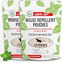 Mighty Mint Mouse Repellent Pouches, 12 Count Pack of 2