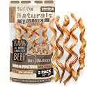 Mighty Paw Bully Sticks, Curly Grass-Fed Beef Dog Chews, 12", 5 Pack