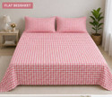 MIGHTYCOZY Cotton Double Flat 220 TC Checkered